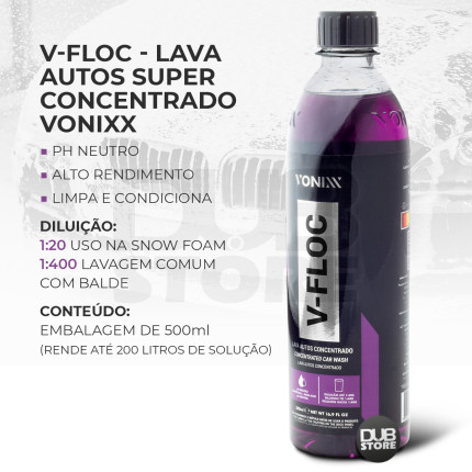 Shampoo Neutro Concentrado V-Floc Vonixx (500ml)