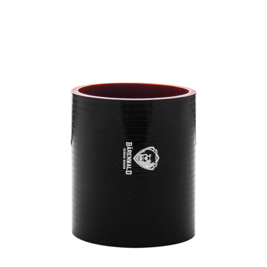 Mangote de silicone reto 3" (76mm) x 100mm Bärenwald preto