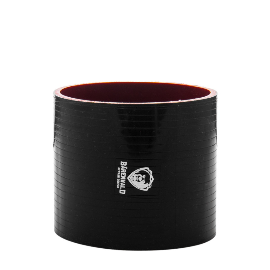 Mangote de silicone reto 4" (102mm) x 100mm Bärenwald preto