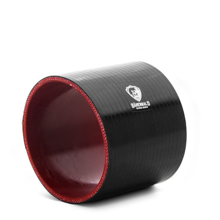 Mangote de silicone reto 4" (102mm) x 100mm Bärenwald preto