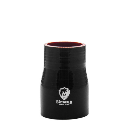 Mangote de silicone redutor 2,5" para 2" (63mm para 51mm) x 100mm Bärenwald preto