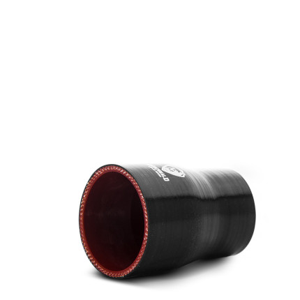 Mangote de silicone redutor 2,5" para 2" (63mm para 51mm) x 100mm Bärenwald preto
