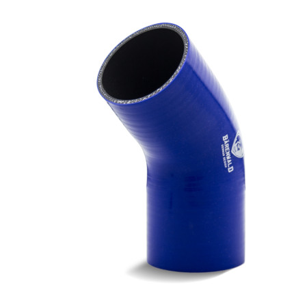 Mangote de silicone curvo 45° 3" (76mm) x 100mm x 100mm Bärenwald azul