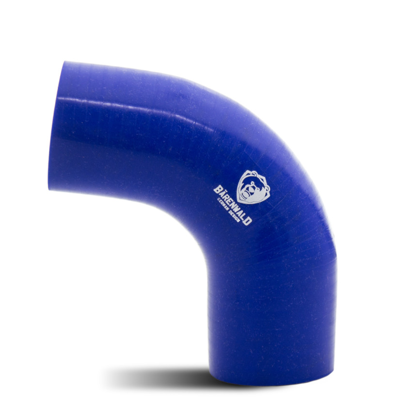 Mangote de silicone curvo 90° 2" (51mm) x 100mm x 100mm Bärenwald azul