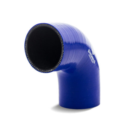 Mangote de silicone curvo 90° 2,5" (63mm) x 100mm x 100mm Bärenwald azul