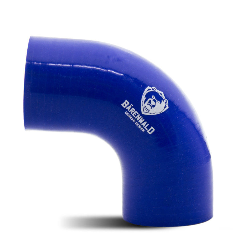 Mangote de silicone curvo 90° 2,5" (63mm) x 100mm x 100mm Bärenwald azul