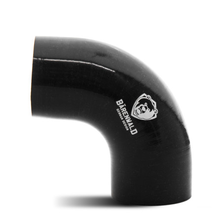 Mangote de silicone curvo 90° 2,5" (63mm) x 100mm x 100mm Bärenwald preto