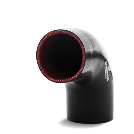 Mangote de silicone curvo 90° 2,5" (63mm) x 100mm x 100mm Bärenwald preto