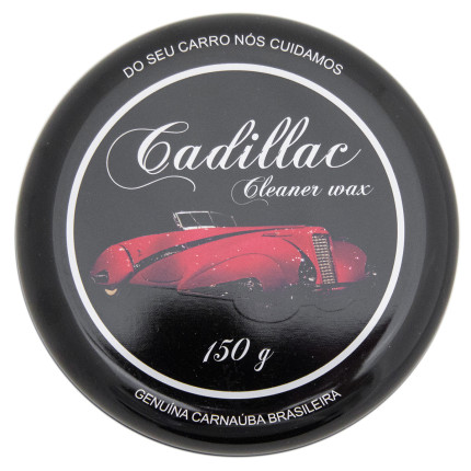 Cera carnaúba Cleaner Wax com aplicador Cadillac (150g)