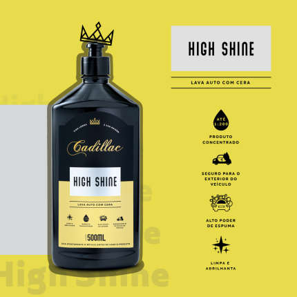 Shampoo com cera High Shine Cadillac (500ml)