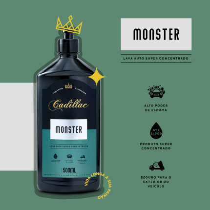 Shampoo Monster super concentrado Cadillac (500ml)