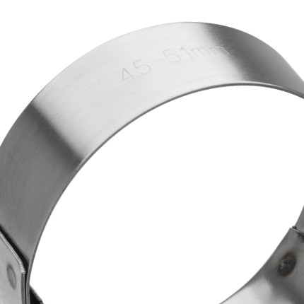 Abraçadeira em aço inox Tucho 45 - 51mm Bärenwald