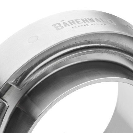 Abraçadeira em aço inox V-Band 2,5" com engate quick Bärenwald