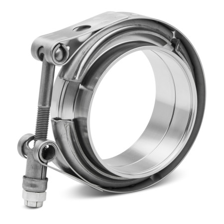 Abraçadeira em aço inox V-Band 3" com engate standard Bärenwald