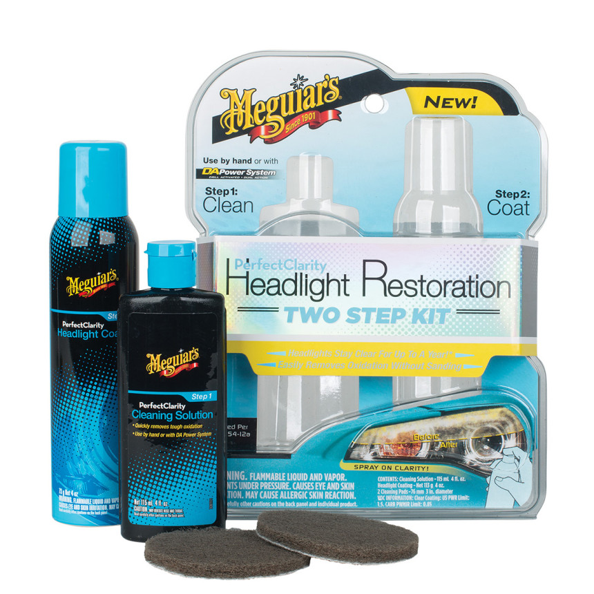 Kit restaurador de faróis Headlight Restoration em 2 passos Meguiar's