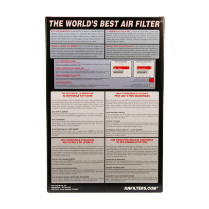 Filtro de ar esportivo K&N inbox Audi A4 2.0T 2008 a 2016