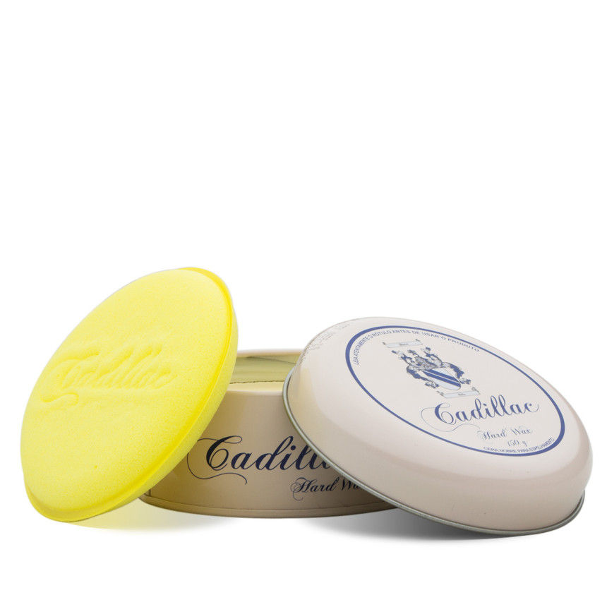 Cera carnaúba Premium Hard Wax com aplicador Cadillac (150g)