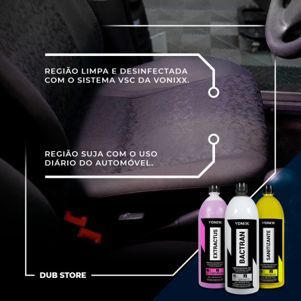 Kit Sistema VSC Higienização de Estofados e Carpets Vonixx (1,5 litro cada)
