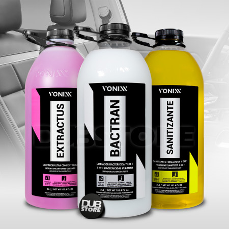 Kit Sistema VSC Higienização de Estofados e Carpets Vonixx (3 litros cada)