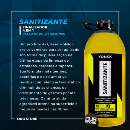 Kit Sistema VSC Higienização de Estofados e Carpets Vonixx (3 litros cada)