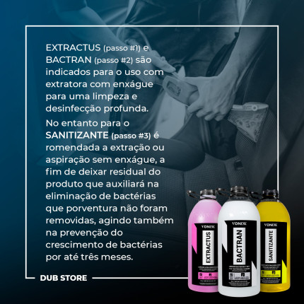 Kit Sistema VSC Higienização de Estofados e Carpets Vonixx (3 litros cada)