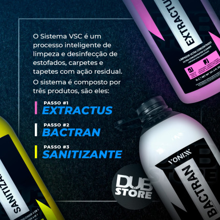 Kit Sistema VSC Higienização de Estofados e Carpets Vonixx (3 litros cada)