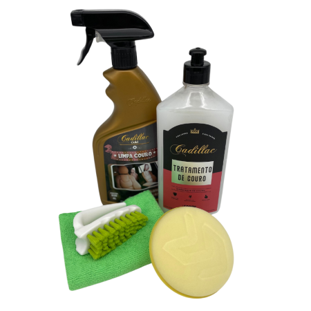Kit de limpeza e hidratação de couro Cadillac