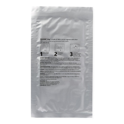 Curativo Maxorb® II Ag+ 10,2cm x 20,3cm - Medline - cod. MSC9948EP