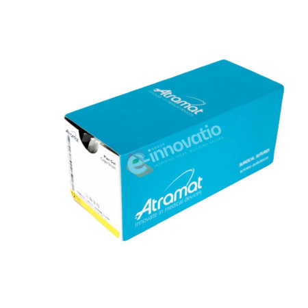 CE1924-75T | Fio de sutura Catgut simples 4-0 75CM AG19MM TRIAGULAR CORT 3/8CIR 24ENV | Atramat