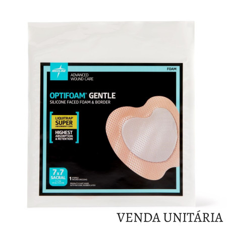 Curativo Optifoam Gentle Liquitrap - 18,3 x 17,2 CM - Medline - cod. MSC2377EP