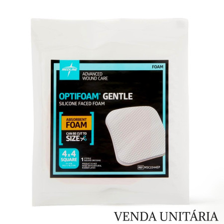 Curativo - Optifoam Gentle - 10,2X10,2CM - Medline - cod.MSC2244EP