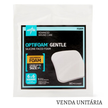 Curativo Optifoam Gentle - 15,2X15,2CM - Medline - cod.MSC2266EP
