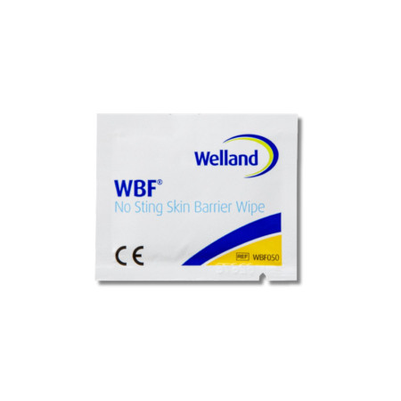 WBF® Lenço Barreira sem ardor | Película Protetora de Pele Sachê | Unidade | Welland | WBF050