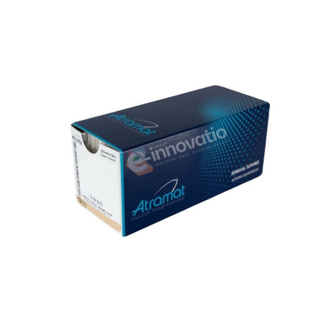 R2612-75T | Fio de sutura CATGUT CROMADO 2-0 75CM AG26MM CILIND ROBUSTA 1/2CIR 24ENV | Atramat | (Equivalente ao G123T)