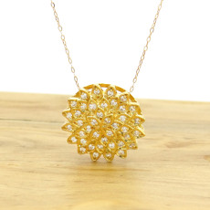 Pingente com 40 Diamantes, em Ouro Amarelo 18 Kilates