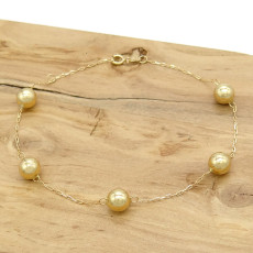 Pulseira Bolinhas, em Ouro Amarelo 18 Kilates