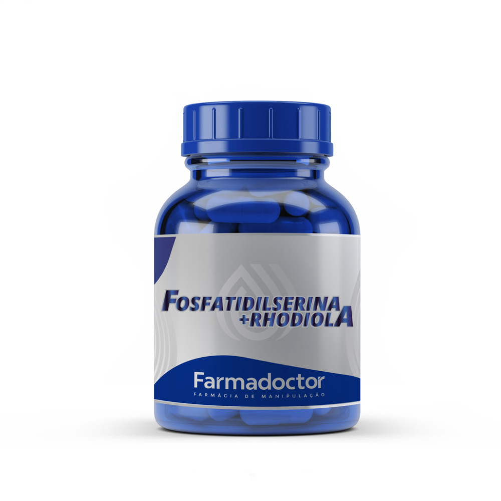 Fosfatidilserina 200mg + Rhodiola 100mg - Adjuvante para Aumento da Cognição - 60 doses