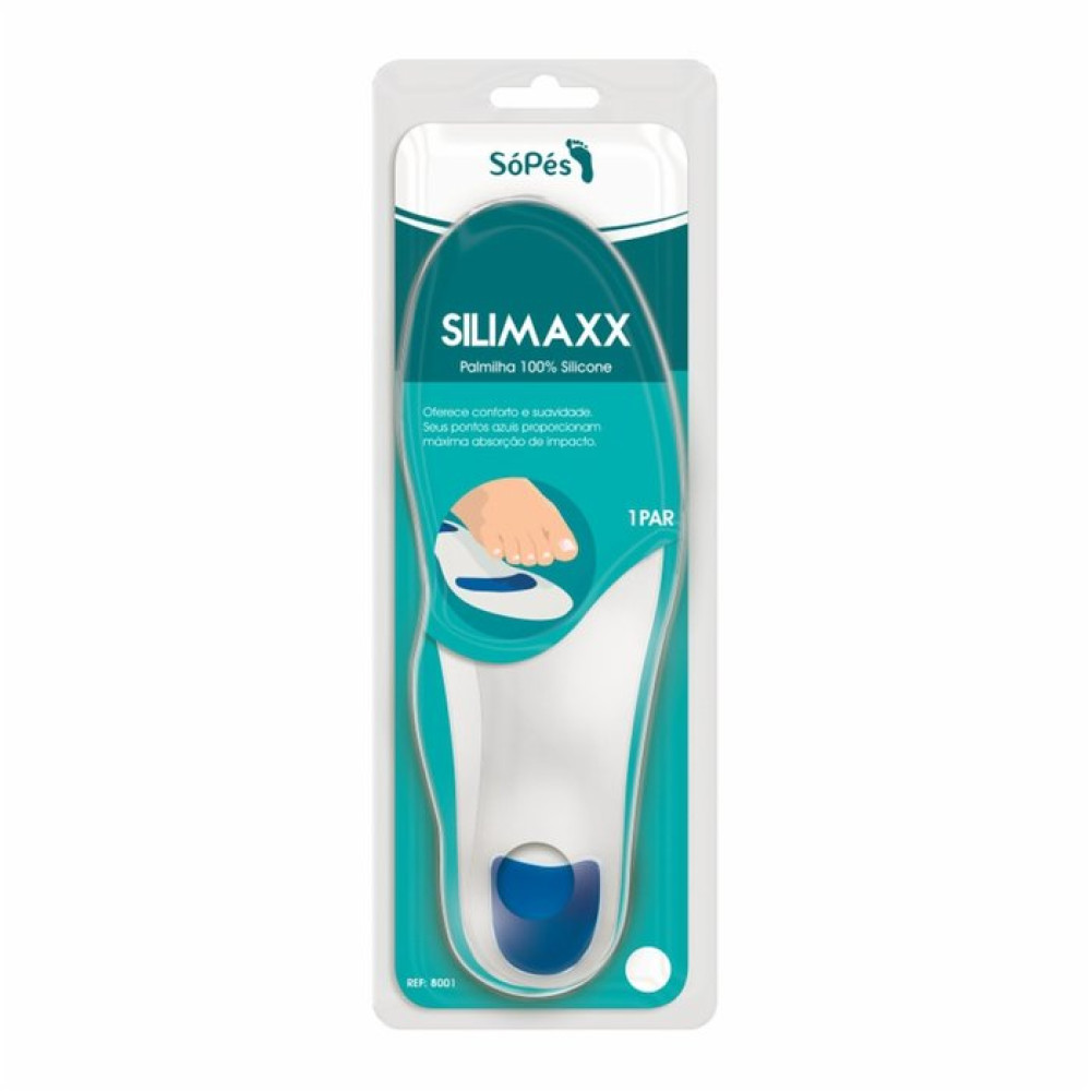 Palmilha Silicone - SiliMaxx - 1 par - Tam. 39/40 - Só Pés