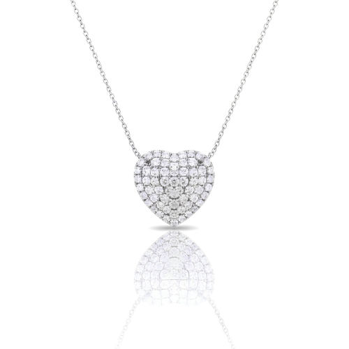 Colar Coração Cravejado