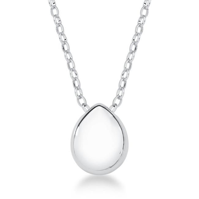 Colar Gota Liso Ródio