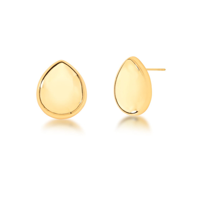 Brinco Gota Liso Ouro