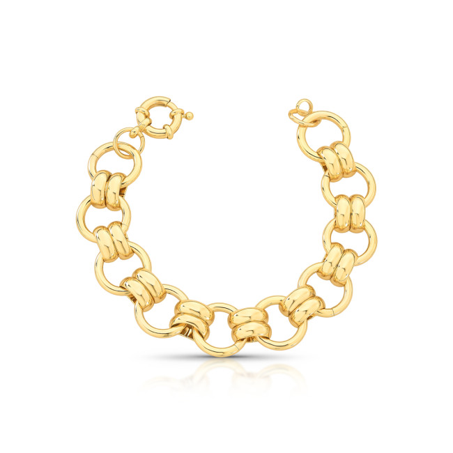 Pulseira Elos Intercalados