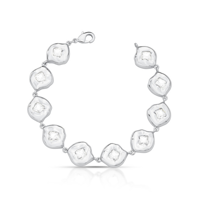 Pulseira Pedras Ródio