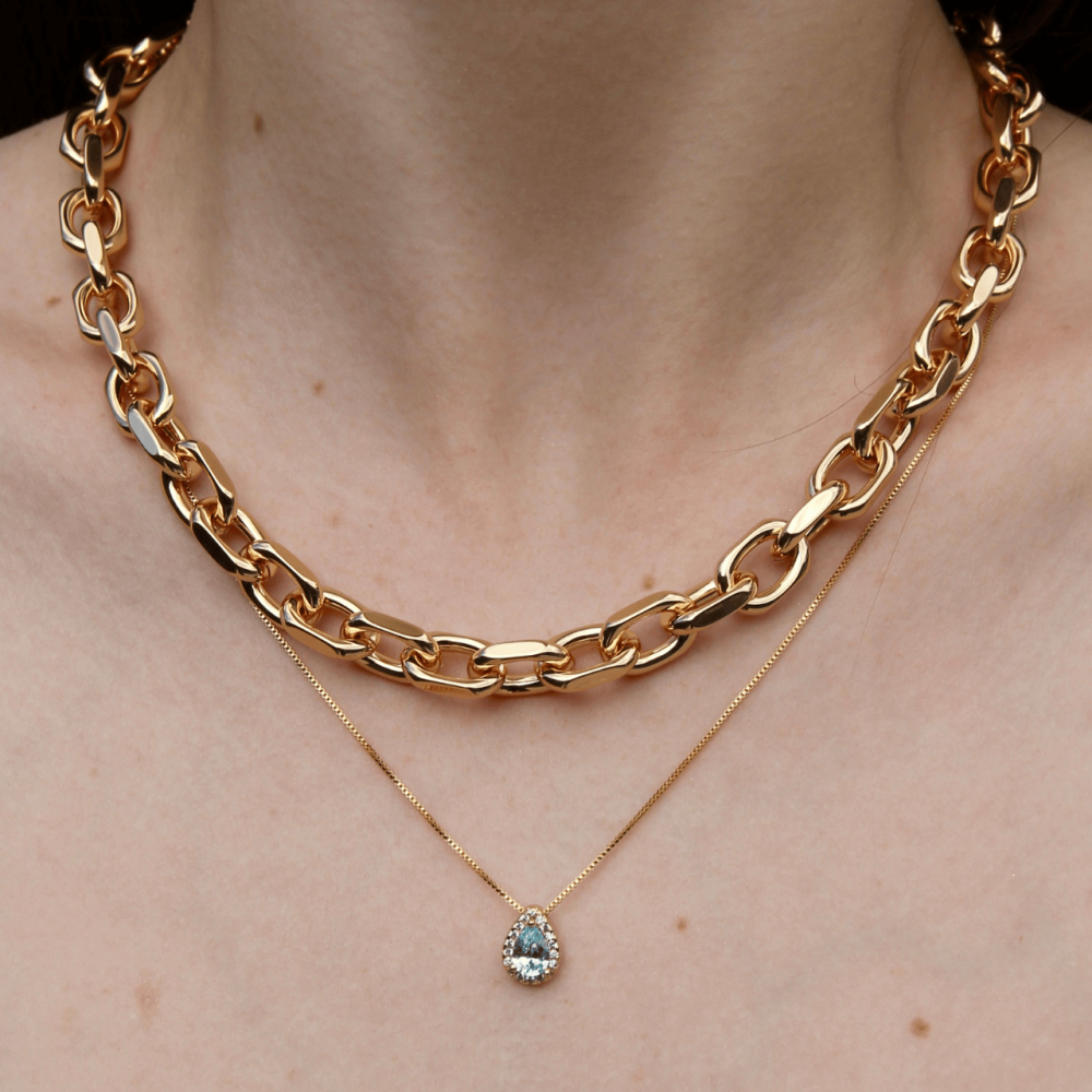 Corrente Elos Oval Ouro