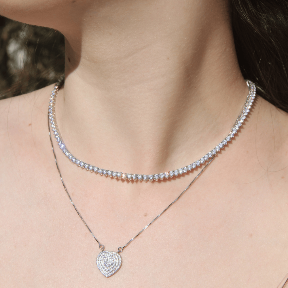 Colar Riviera 3mm - 3 garras