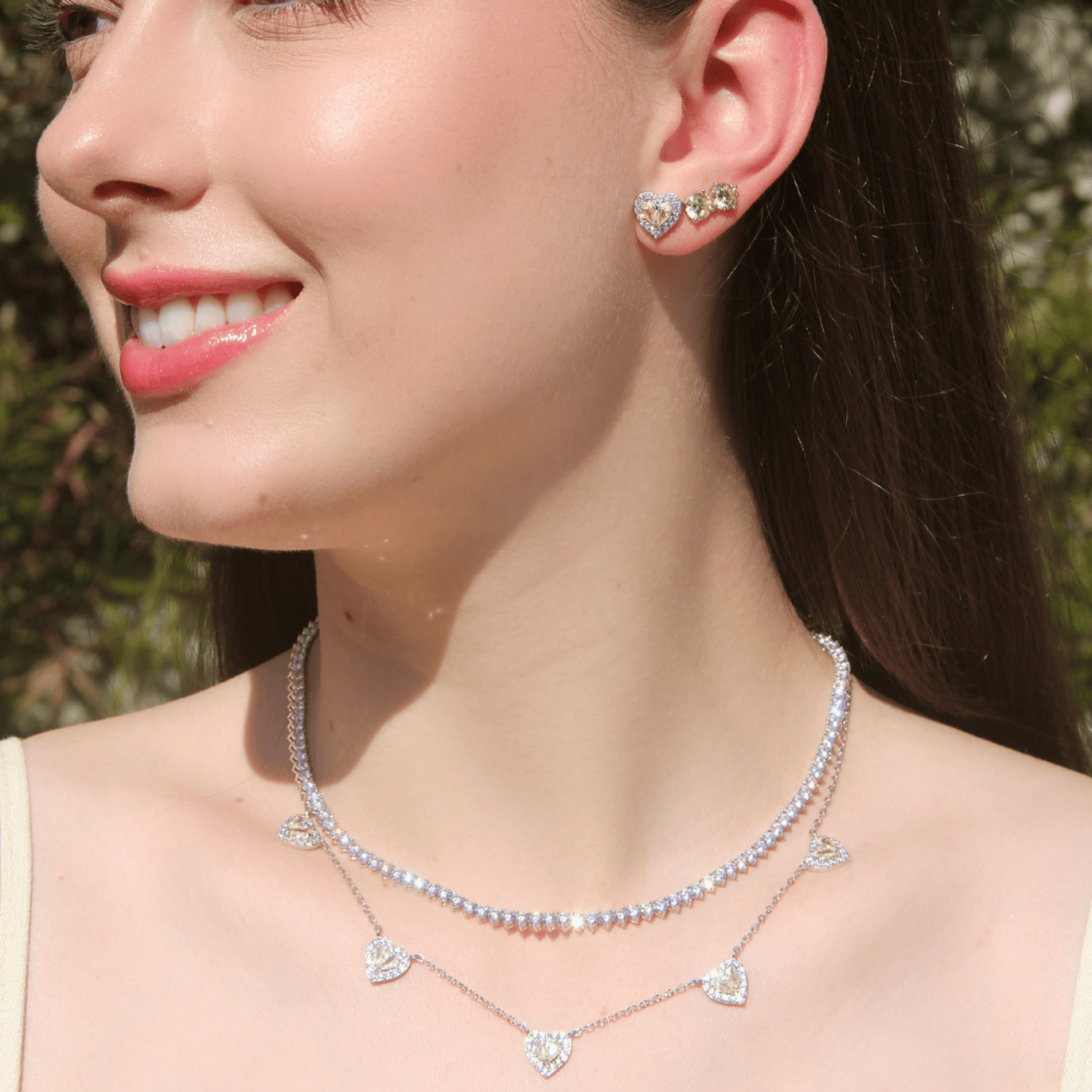 Brinco Coração Fancy Yellow