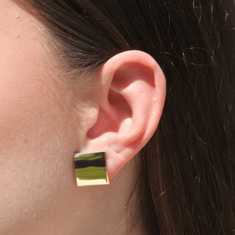 Brinco Quadrado Curvo