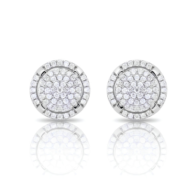 Brinco Redondo Zircônias Ródio M