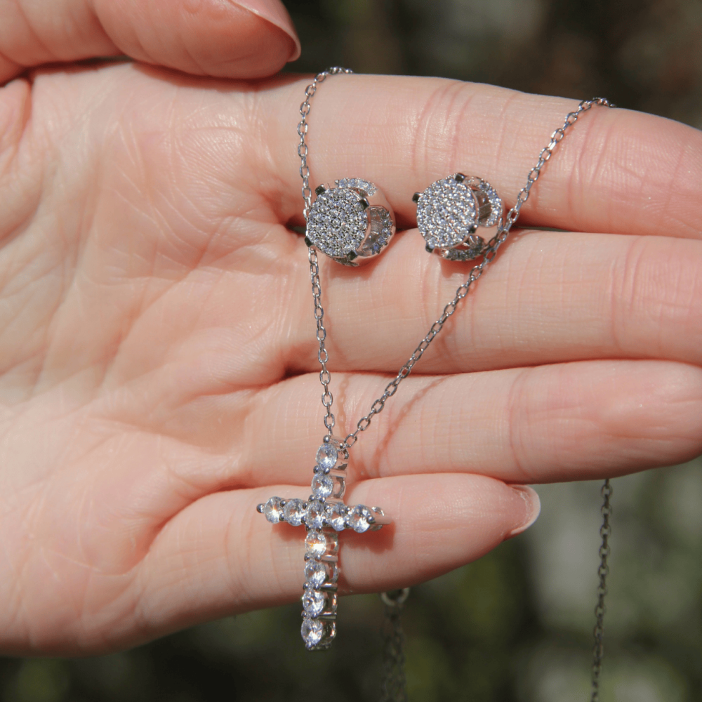 Colar Cruz - Prata 925