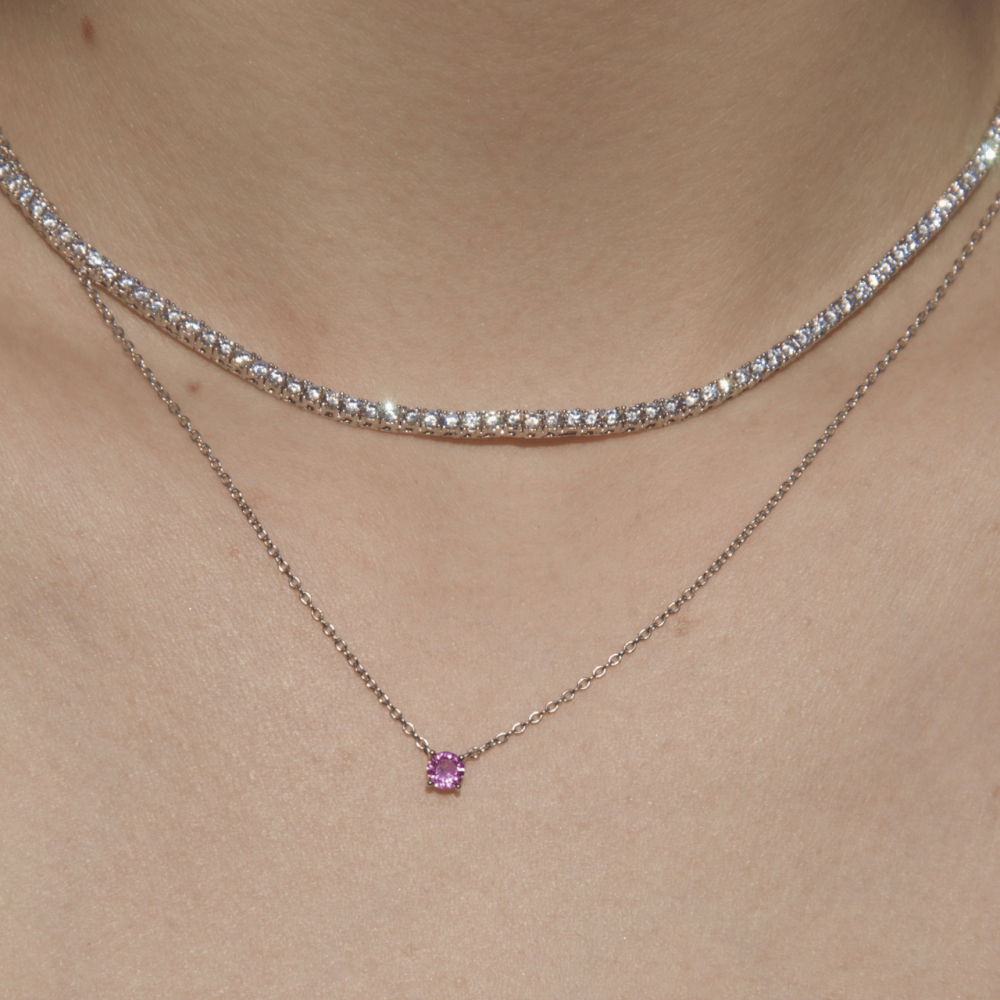 Colar Riviera 2mm - 4 garras